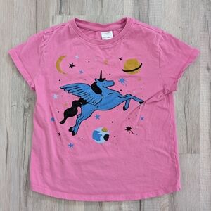 Hanna Andersson Pink Unicorn Shirt, 8Y (V4)